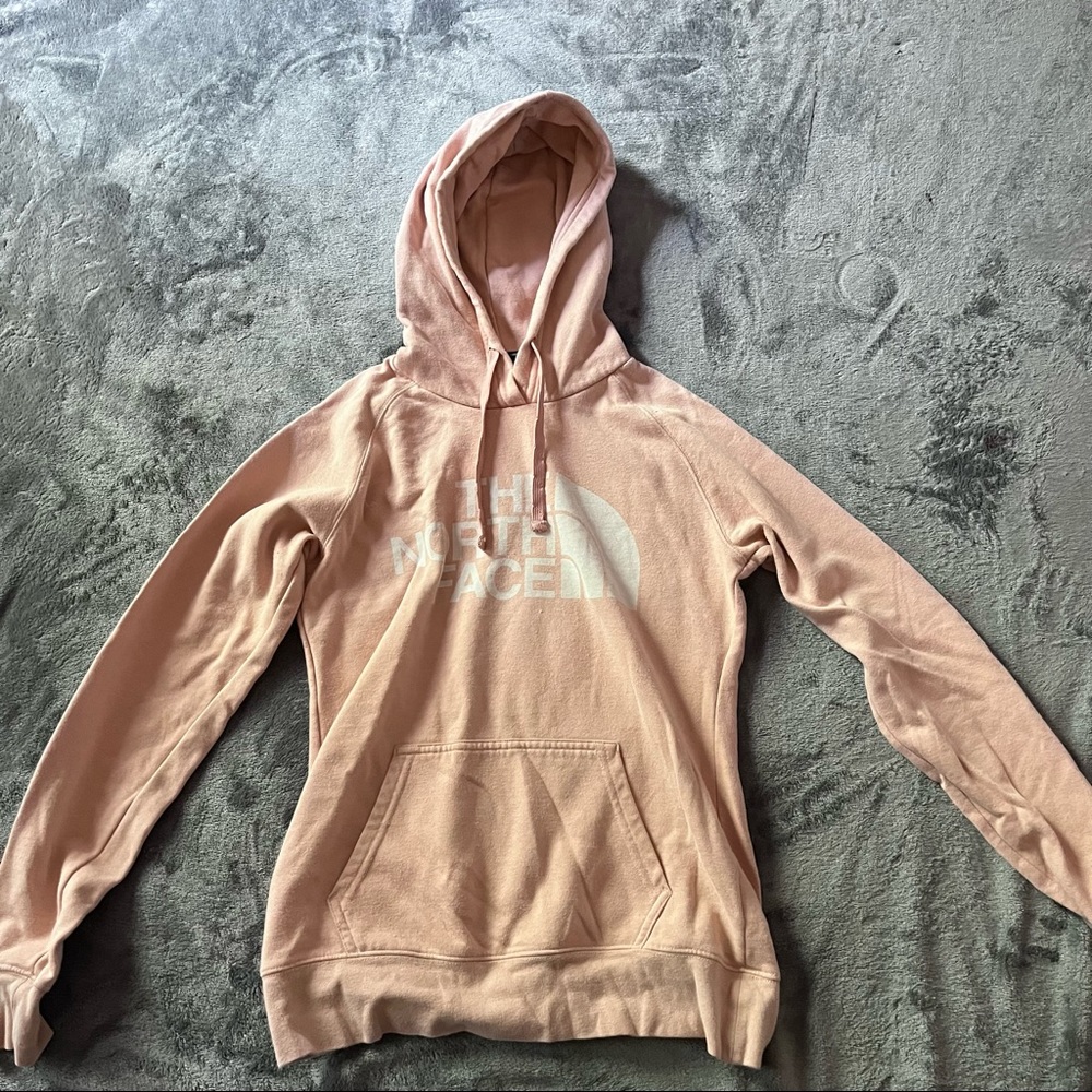Salmon Northface sweatshirt